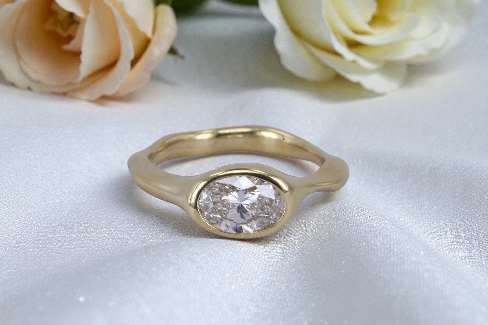 Non-traditional engagement ring for Poway couples